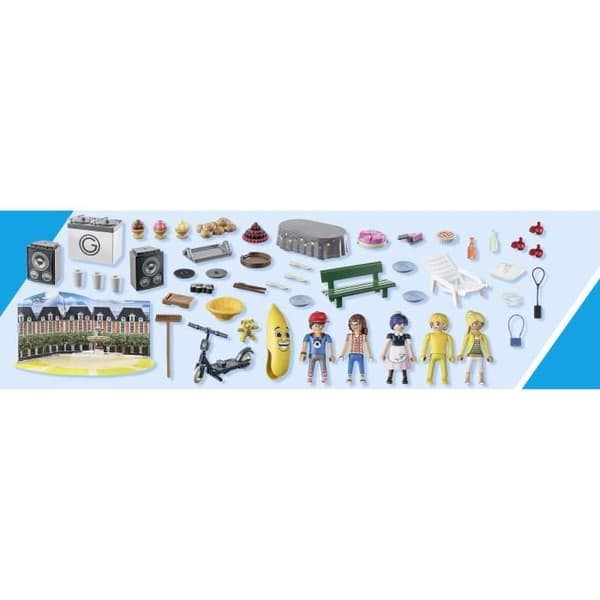 PLAYMOBIL 71344 Miraculous adventskalender, 24 överraskningar, 72 stycken, från 4 år och uppåt