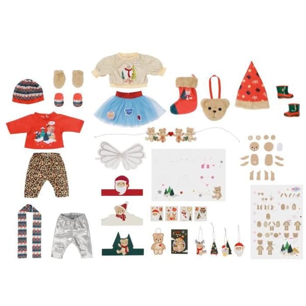 Adventskalender - ZAPF CREATION - BABY BORN - 43 cm - Fällbar - Tillbehör för docka