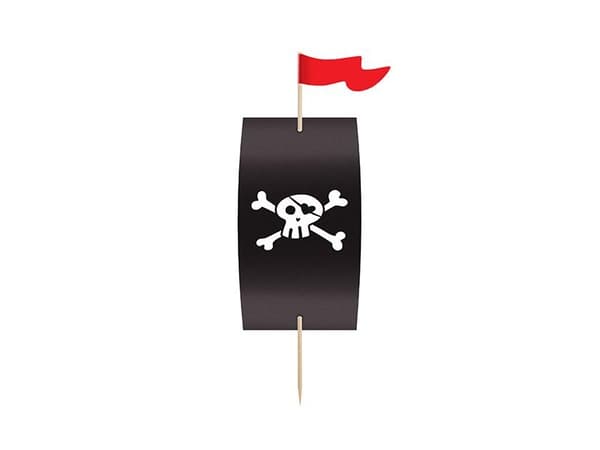 Muffins Set Pirater, CupcakeKit Cake Toppers och Muffins Wrappers - Pirates