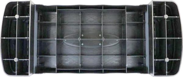 Aerobic steg - svart grå - 3 lägen - 67x28 cm
