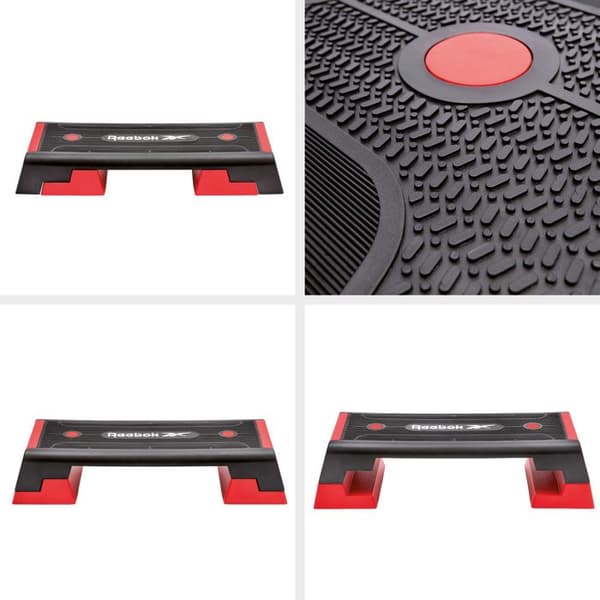 Step - Reebok - Bluetooth Röd - Justerbar höjd 15-25 cm - Halkfritt - 150 kg max