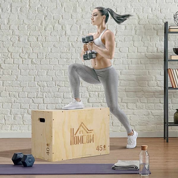 Rootz Box Jump Plyometrics - Jump Box - Plyobox - Muscle Building - 45L X 40W X 60H CM