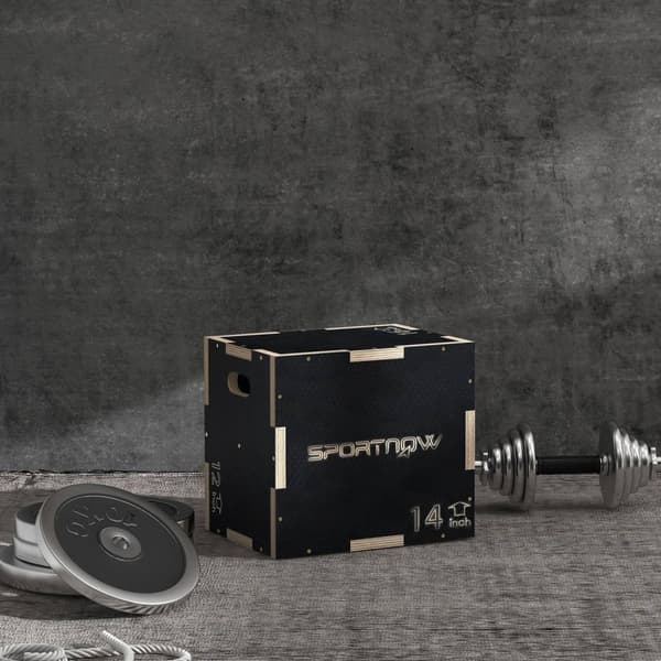 Rootz Box Jump Plyo -Box - Jumping Box - Fitness Box - Boost Jump Strength - 30.5/35.5/40.5h cm