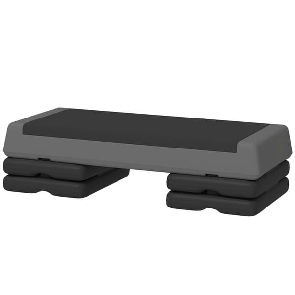 Aerobic Stepper, 77x36x10.5/15.5/20.5 cm, Grå