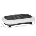 Miniatyrbild 3 av 9: Vibrationsplatta Fitnessapparat, 73x40x13 cm, Svart och Vit