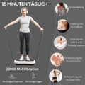 Miniatyrbild 7 av 9: Vibrationsplatta Fitnessapparat, 73x40x13 cm, Svart och Vit