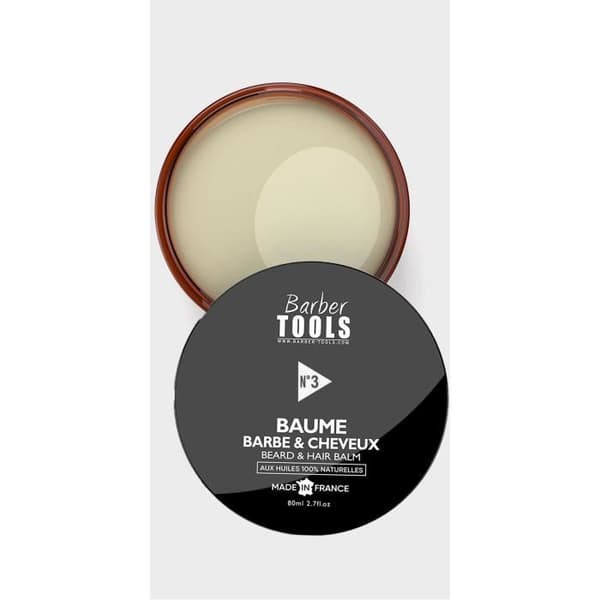 Skägg &amp; hårbalsam | Nr 3 | med 100% naturliga oljor 30ml - MADE IN FRANCE - ger näring, återfuktar, struktur