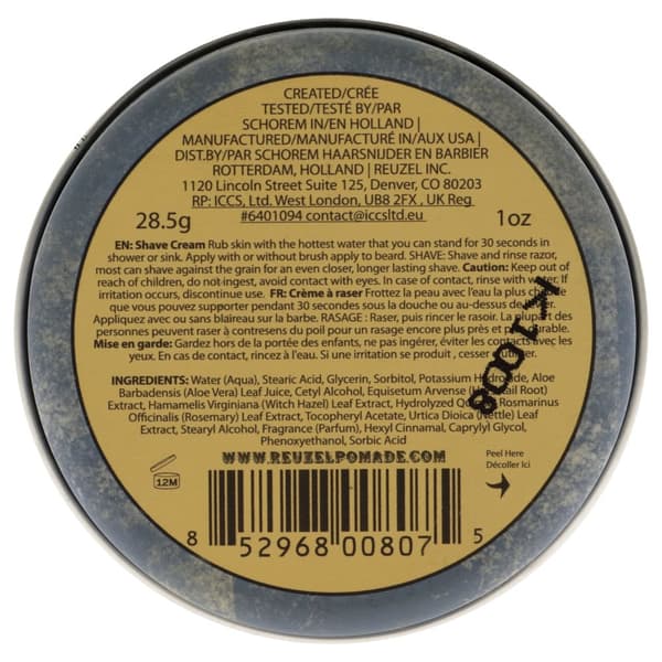 Reuzelin partavaahto miehille - 30 ml partavaahtoa