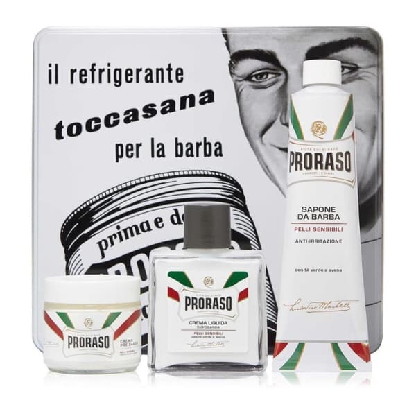 Sæt til barbering Proraso PELLI SENSIBLI 3 Dele