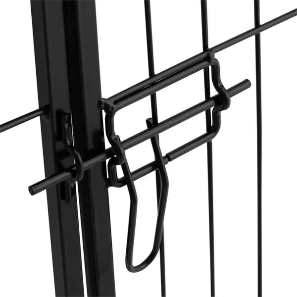 Kravlegård og løb for hunde og hvalpe med låge, højde 81 cm, 8 segmenter