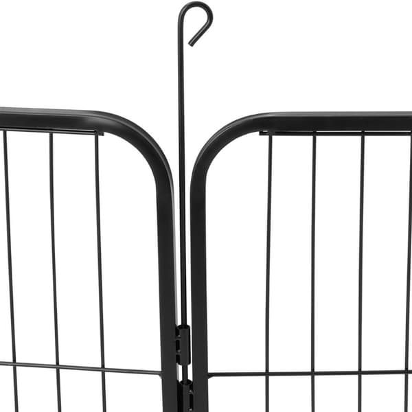 Kravlegård og løb for hunde og hvalpe med låge, højde 81 cm, 8 segmenter