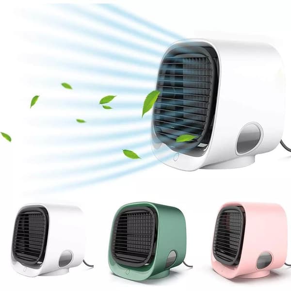 Moderne mini luftkøler USB / blæser luftfugter - Hvid Hvid