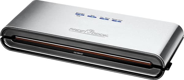 ProfiCook PC-VK 1080 tyhjiötiiviste Musta, Ruostumaton teräs