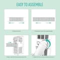 Miniatyrbild 4 av 4: 13CM mobil luftkonditioneringsslang Flexibel PP avgasslang Universal Extractor Avgasrörsats, längd 32-150cm