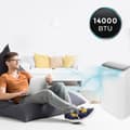 Miniatyrbild 2 av 4: Cecotec 14000 BTU portable air conditioner with heat pump and remote control.