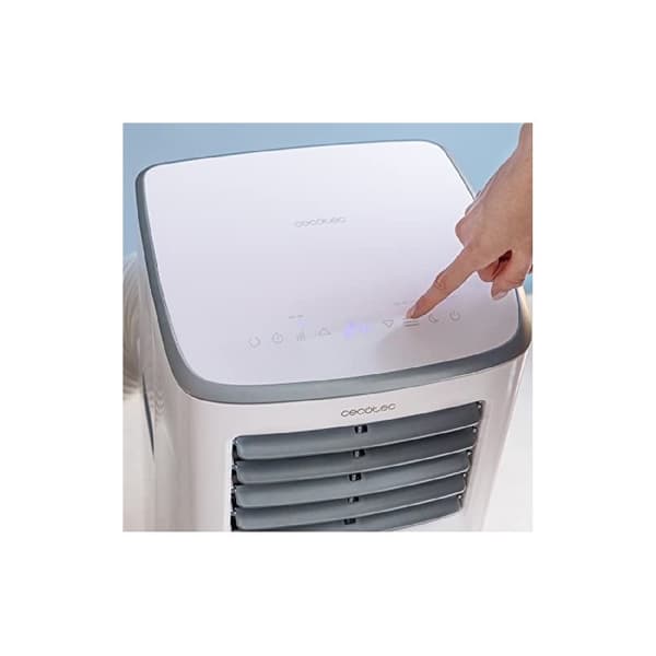 Cecotec 7000 BTU portable air conditioner with remote and touch control.