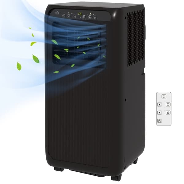 Rootz mobil luftkonditionering - Mini luftkonditionering - Bärbar AC - 24 timmars timer - 3 hastigheter - 33 x 28 x 68,5 cm - Svart - ABS plast