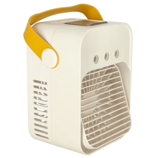 Aircondition klimaanlæg bærbart skrivebordsventilator luftfugter USB hvid