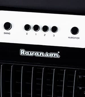 Luftkøler Ravanson KR-1011 4 L 75 W Sort, Sølv, Hvid