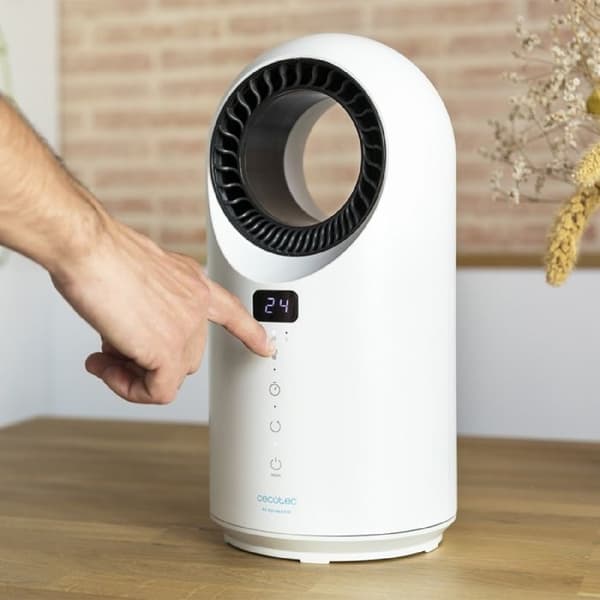 Cecotec Lågförbrukning Uppvärmning Ready Warm 8400 Bladeless Connected. Effekt 1500 W, Wifi, Fjärrkontroll, LED-skärm, Touch, 3