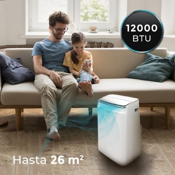 Cecotec Bärbar Klimatizör ForceClima 12800 Ljudlös Värme Ansluten