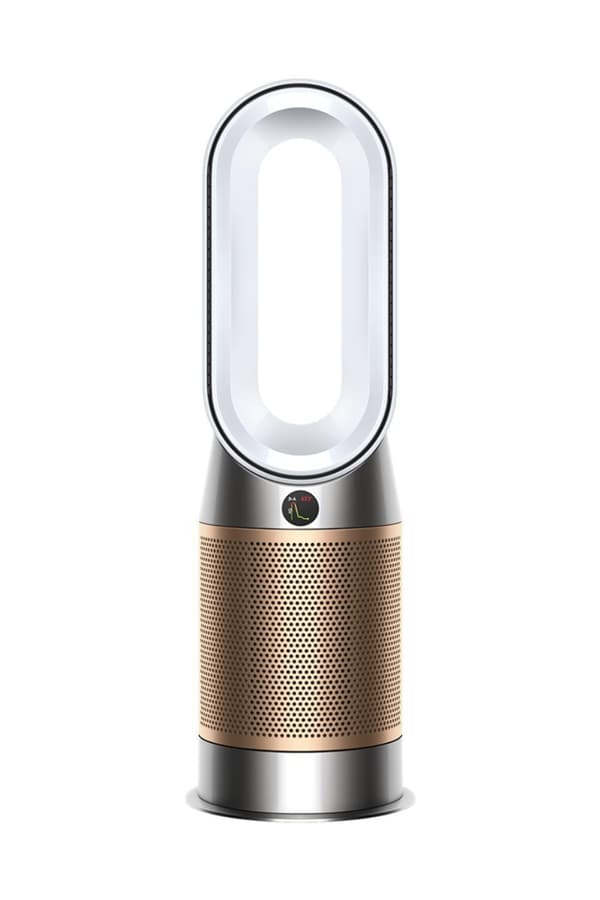Dyson Purifier Hot + Cool HP09 Formaldehyde, Bladeless cooling fan/heater/cleaner, Floor standing, Gold Silver White