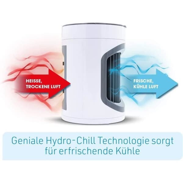 SmartChill 3 nivåer bärbar luftkonditionering Mini Kraftfull luftkylare 3 nivåer och svängfunktion Energisparande