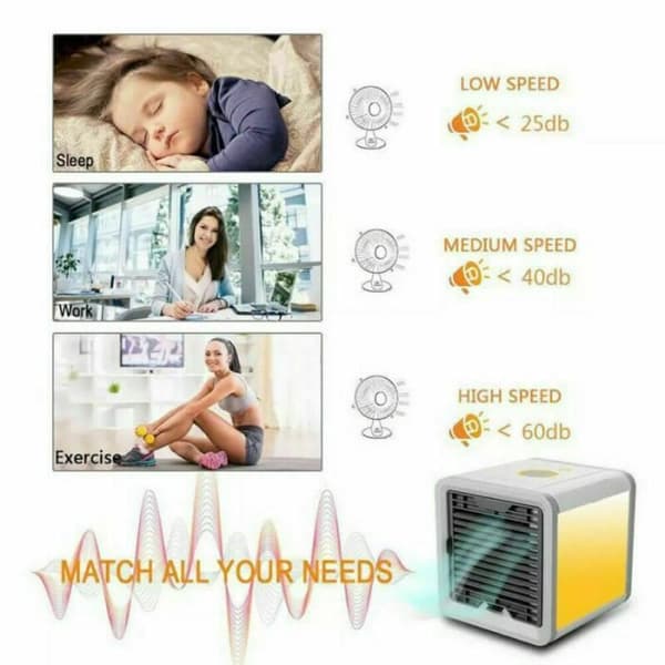 Mini Portable Air Conditioner Fläkt Luftkonditioneringsapparat för hemmakontorsenhet Cool Wind