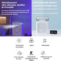 Miniatyrbild 3 av 4: TD® Wireless Silent Mobile Air Conditioner RGB Night Light Mini 3 in 1 Justerbar Bärbar Luftkylare Fläkt Luftfuktare