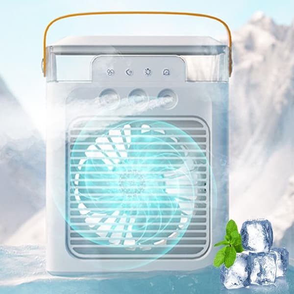 TD® Wireless Silent Mobile Air Conditioner RGB Night Light Mini 3 in 1 Justerbar Bärbar Luftkylare Fläkt Luftfuktare