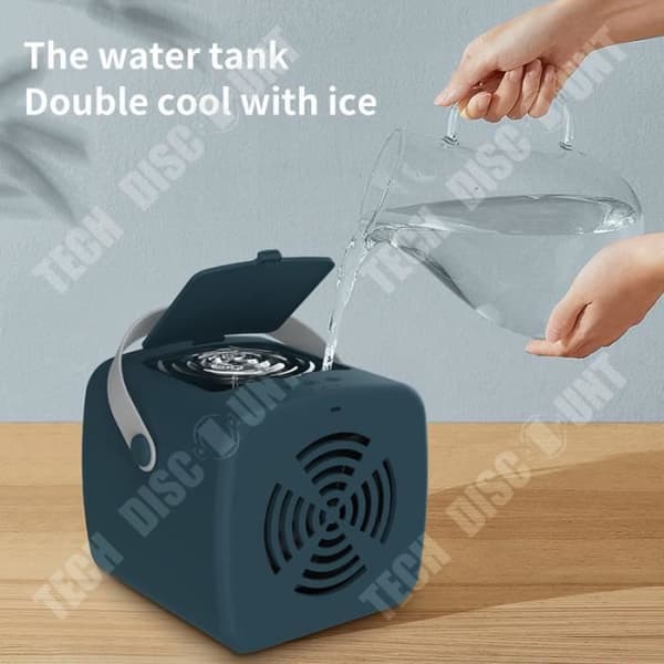 TD® Cooler liten luftkonditioneringsfläkt spray befuktning kylning aromaterapi stationär liten fläkt