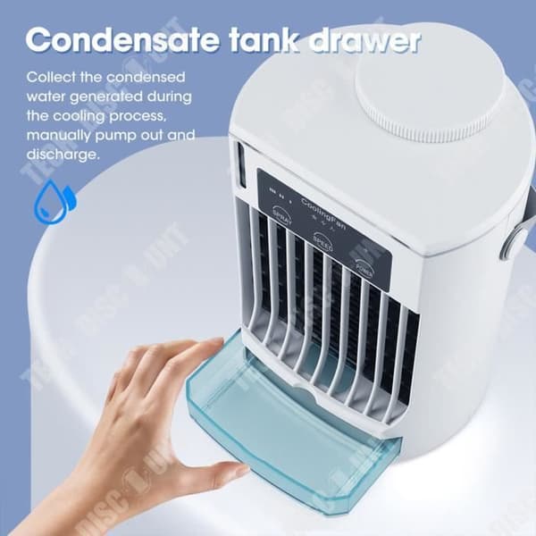 TD® Air Cooler Mobil luftkonditionering Hushållsbefuktning Spray Kallluftkylningsfläkt