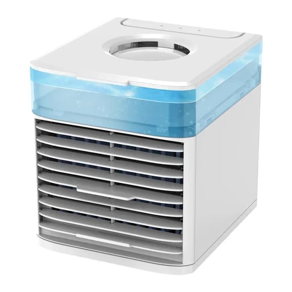 Bærbar Aircondition, 3 Hastighedsindstillinger, 500ml Vandtank,Hvid