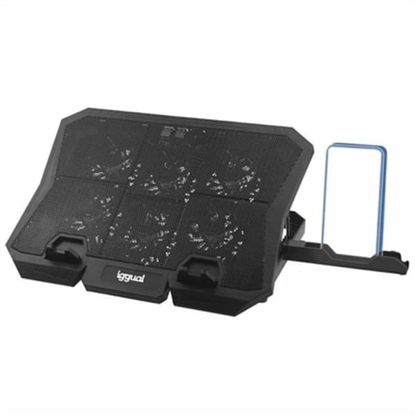 Kølingsbase for en laptop iggual IGG319703 Sort