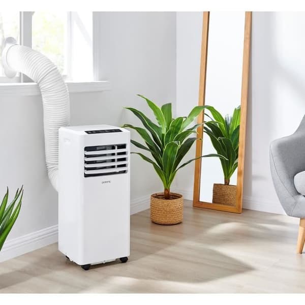 OCEANIC mobil luftkonditionering - 7000 BTU - 2050W - Avfuktare - Programmerbar - Energiklass A - Monobloc - Fönstersats