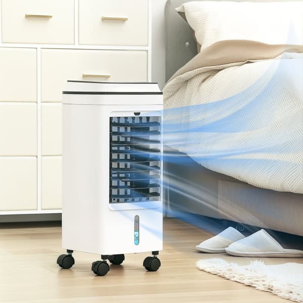 Rootz Air Cooler - Fan - Aircondition - Fjernbetjening - 3 tilstande - 24 x 28,5 x 60,5 cm - forfriskende brise