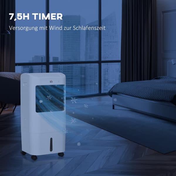 Aircondition, 3 i 1 Mobil, 37x32x78 cm, Hvid
