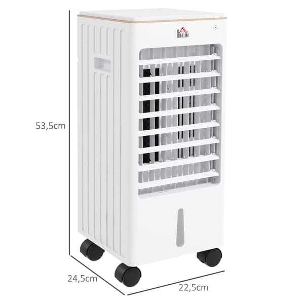 Bærbar Aircondition, 3 i 1 65W, 22.5x24.5x53.5 cm, Hvid