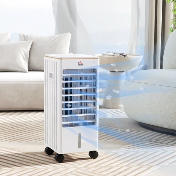Bærbar Aircondition, 3 i 1 65W, 22.5x24.5x53.5 cm, Hvid