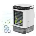 Miniatyrbillede 2 af 2: Bærbar Aircondition, 3-hastigheds Blæser, 900ml Vandtank, Farverigt Nattelys,Hvid, EU