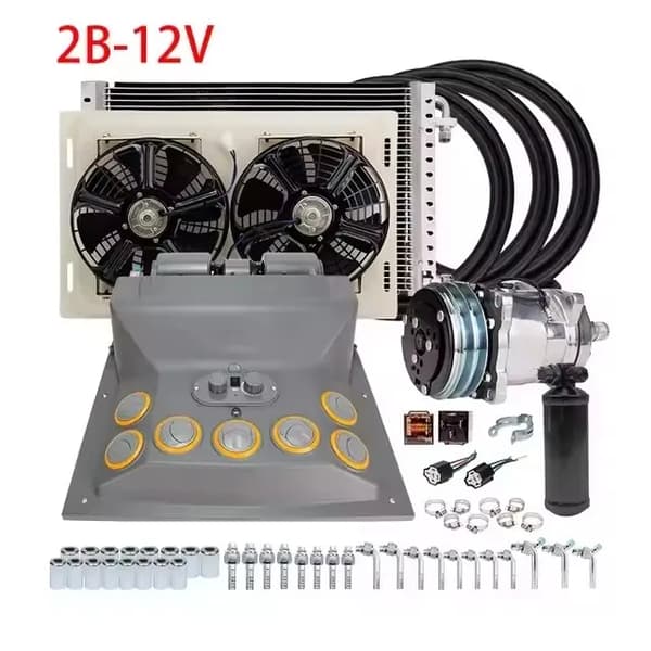 Universellt luftkonditioneringskit, 22000 BTU kylkapacitet, hållbar aluminiumspole,2B-12V