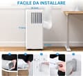 Pikkukuva 2 / 4: Kannettava ilmastointilaite, 9000 BTU/h jäähdytyskyky, 42L/päivä kosteudenpoisto,EU