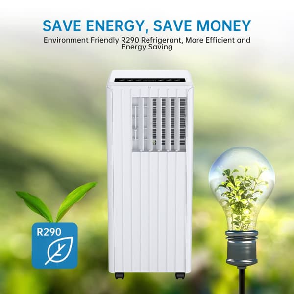 Kannettava ilmastointilaite, 9000 BTU, kosteudenpoisto, energiatehokkuus A,EU