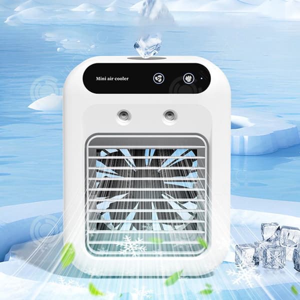 INN Trådlig mobile klimaanlegg 16,4x11,4x21,4cm 1800mah 5w 500ml stille klimaanlegg mini luftkjøler