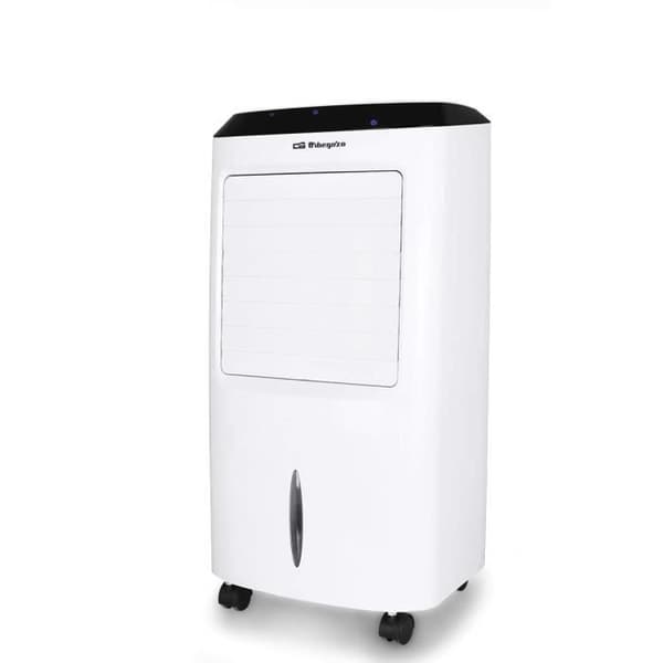 Orbegozo AIR 52 Bärbar evaporativ luftkonditionering 3 i 1: luftkonditionering, luftrenare och luftfuktare, 3 hastigheter, timer ju Svart, Vit