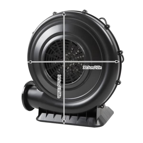 Luftblåsare, Hög Effekt 250W, 420 m³/h Luftflöde, 71 dB Ljudnivå,EU, svart