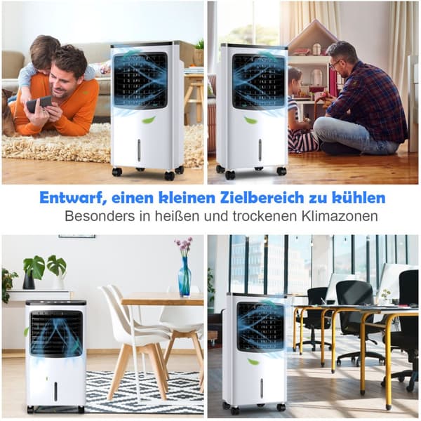 Luftkonditionering, 38x28.5x74 cm, Svart Vit