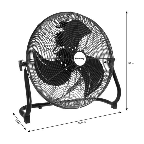 Gulvventilator med cirkulationsfunktion 100w Klausberg Kb-7517 Lumarko!