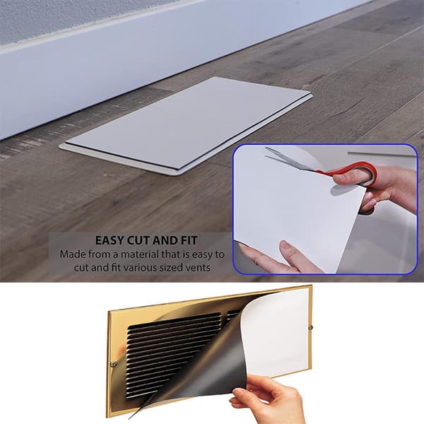 INF Magnetiske ventilationsdæksler til loft- og vægventiler 4 stk