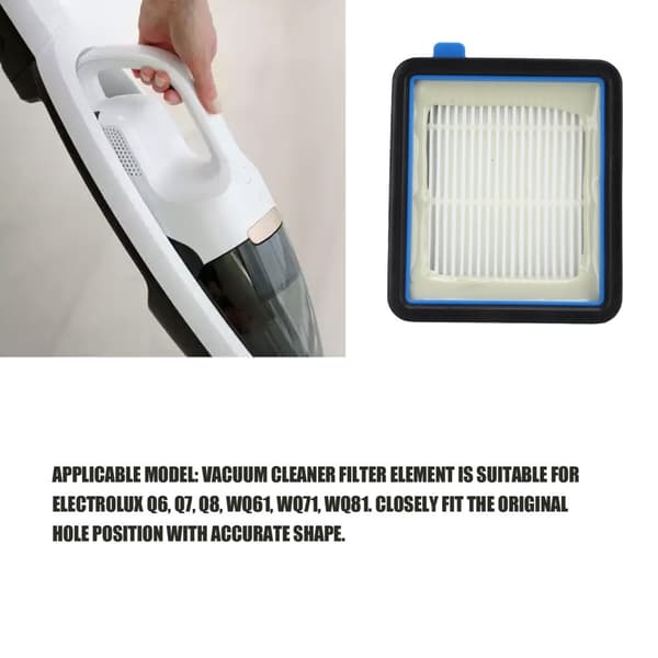 2 sarjaa suodatinelementin vaihto Electrolux Q6 Q7 Q8 WQ61 WQ71 WQ81 pölynimurin lisävarusteille